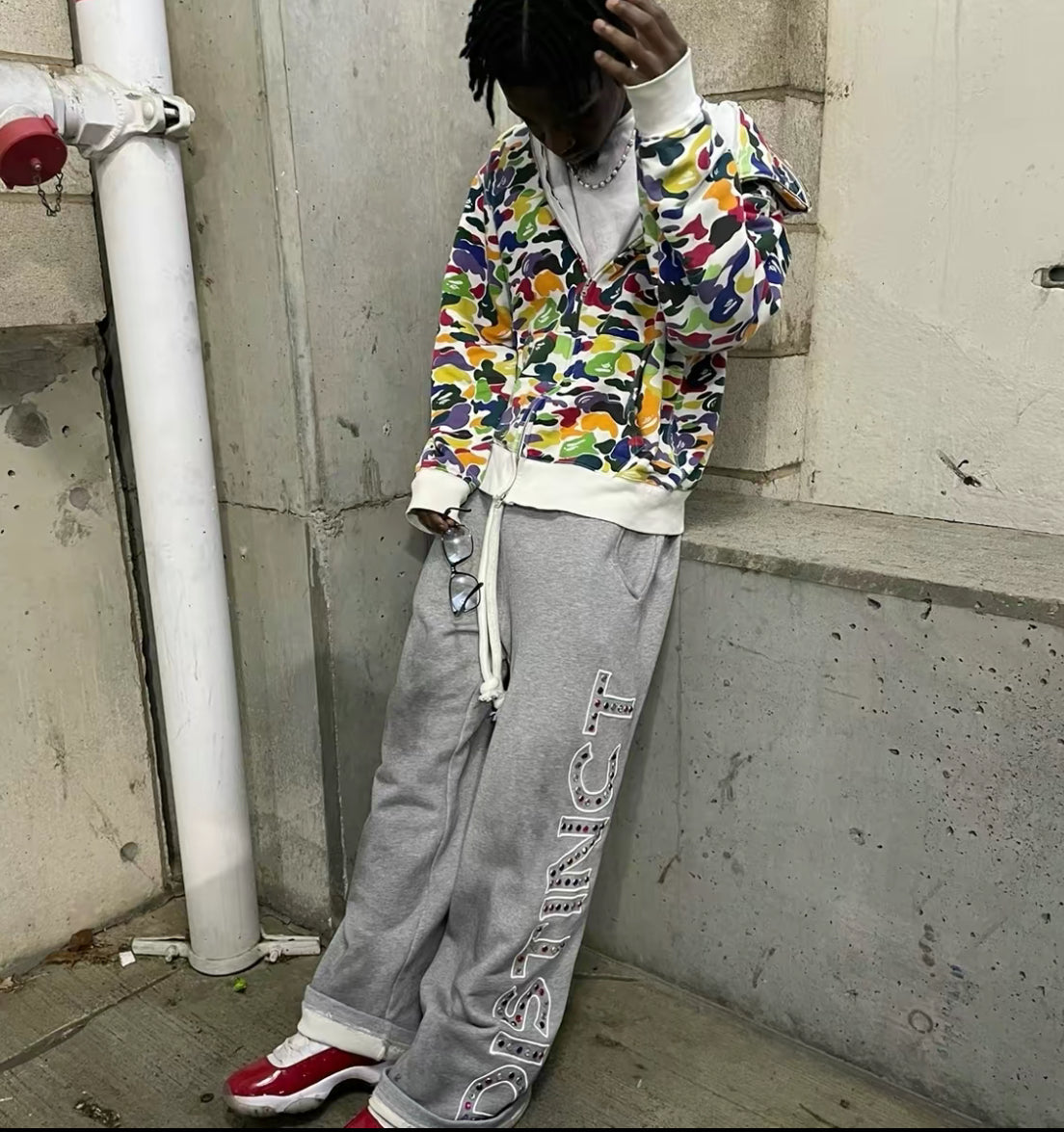 Living Distinct gemstone roadwork sweatpants pants